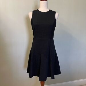 4C Black Pleated Drop Waist Dress - Size 6